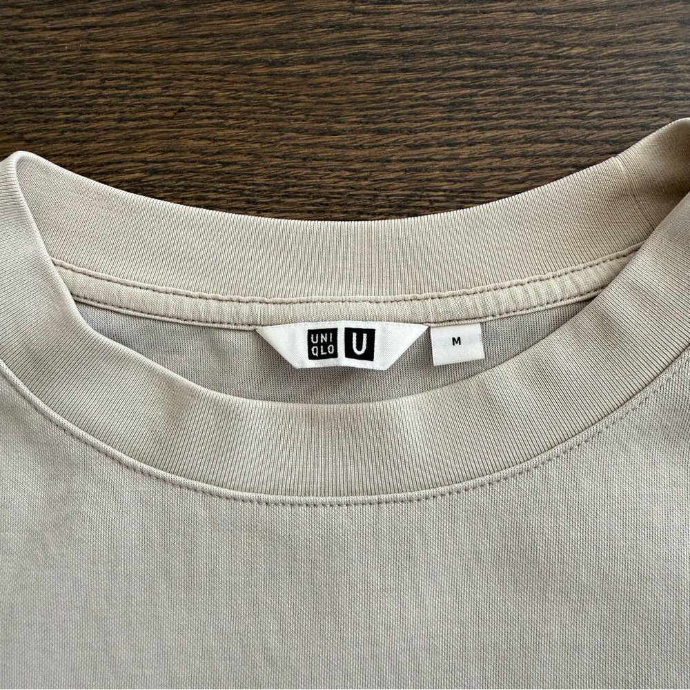 AIRism COTTON OVERSIZED CREW NECK HALF SLEEVE T-SHIRT - Picture 5 of 6